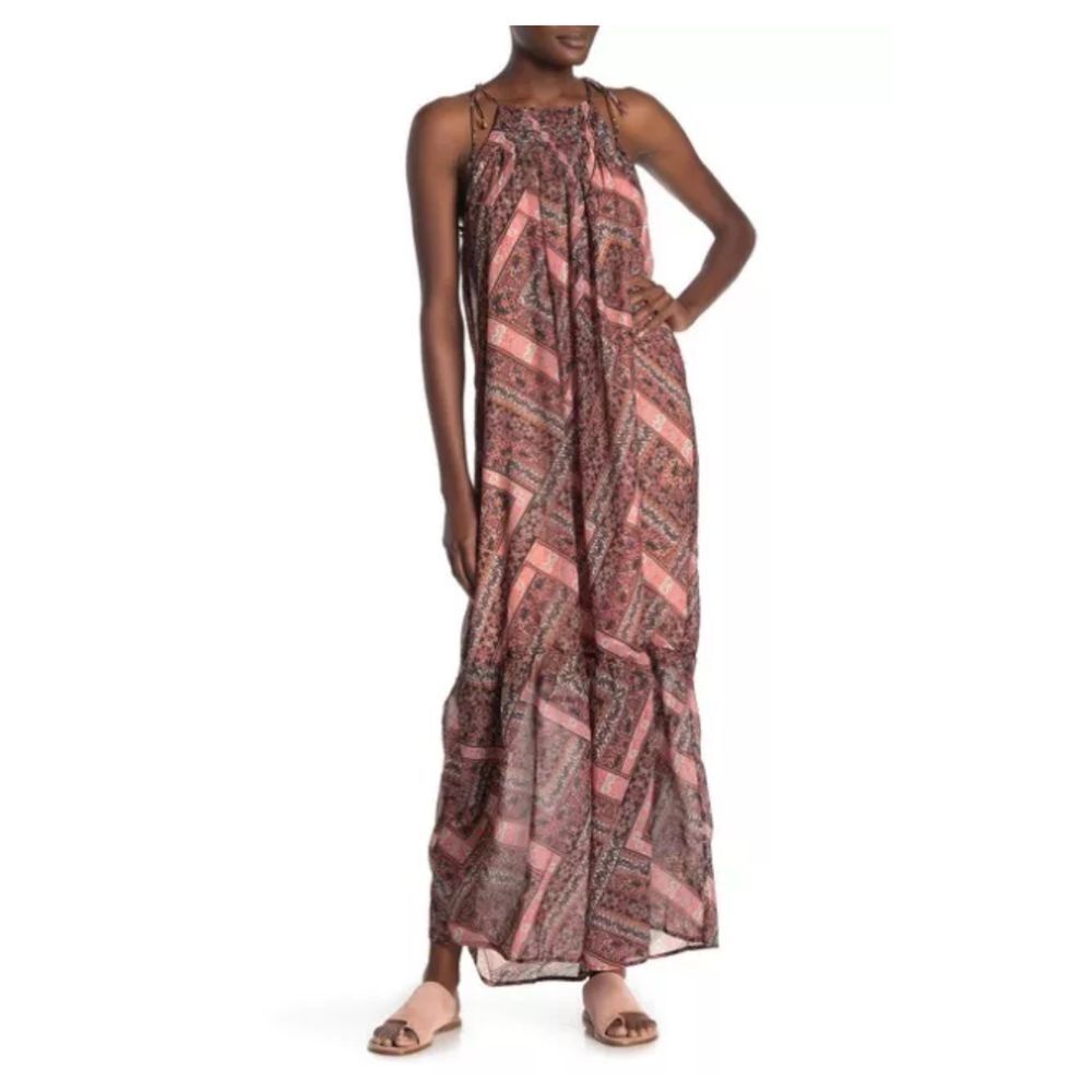 NSR Gwen Boho Printed Maxi Dress Size Medium from Nordstrom NWT